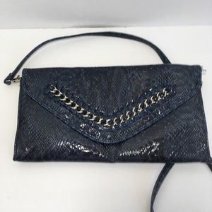 Blue Snakeskin Purse